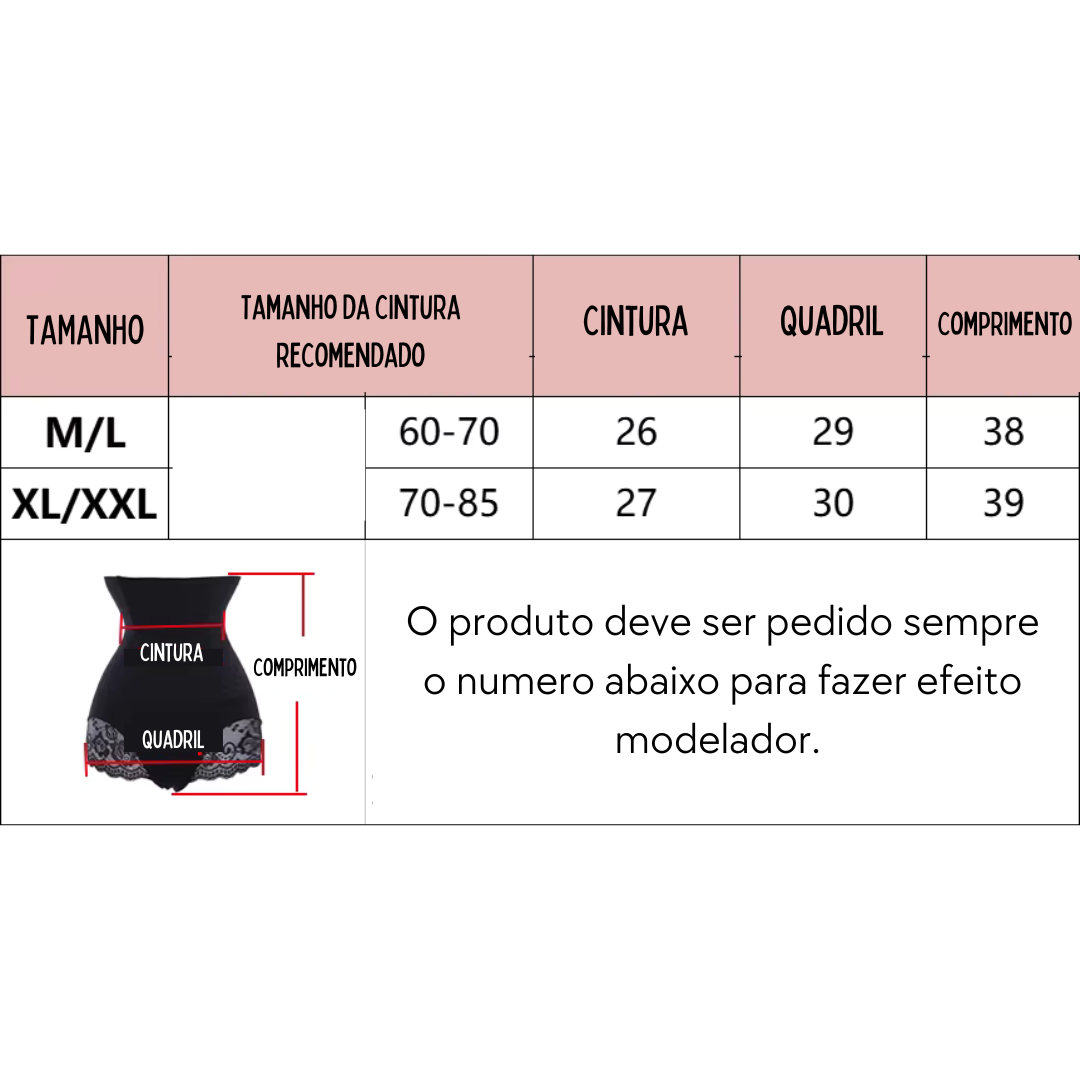 Cuecas modeladoras Slim & Flex® renda - Forma Perfeita