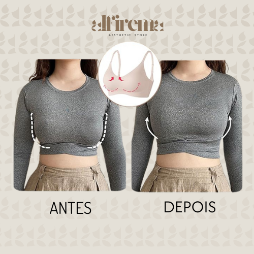 Sutiã push up sem aros - Realce o seu decote