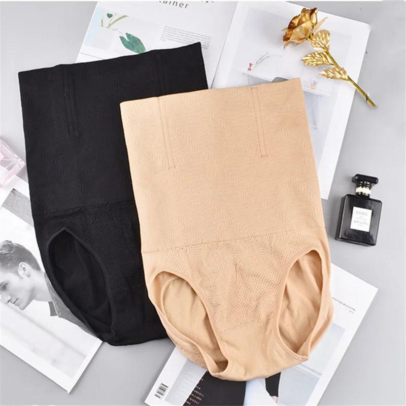 Women Seamless High Waist Shaping Panties Breathable Slimming Tummy Underwear Hip Lift Ladies Briefs Body Shapewear Corset Panty - Alfirema Store