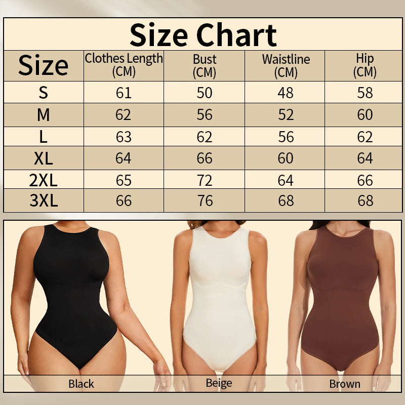 BODY CONFORT MODELADOR - Sem decote c/tanga